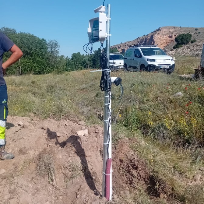 Instalación de sonda/lisímetro